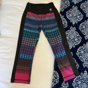 Fila 3/4 length funky printed athletic leggings